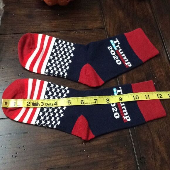 NEW Trump Socks Red White & Blue Stars & Stripes Great gift! Stocking stuffers - Picture 8 of 13